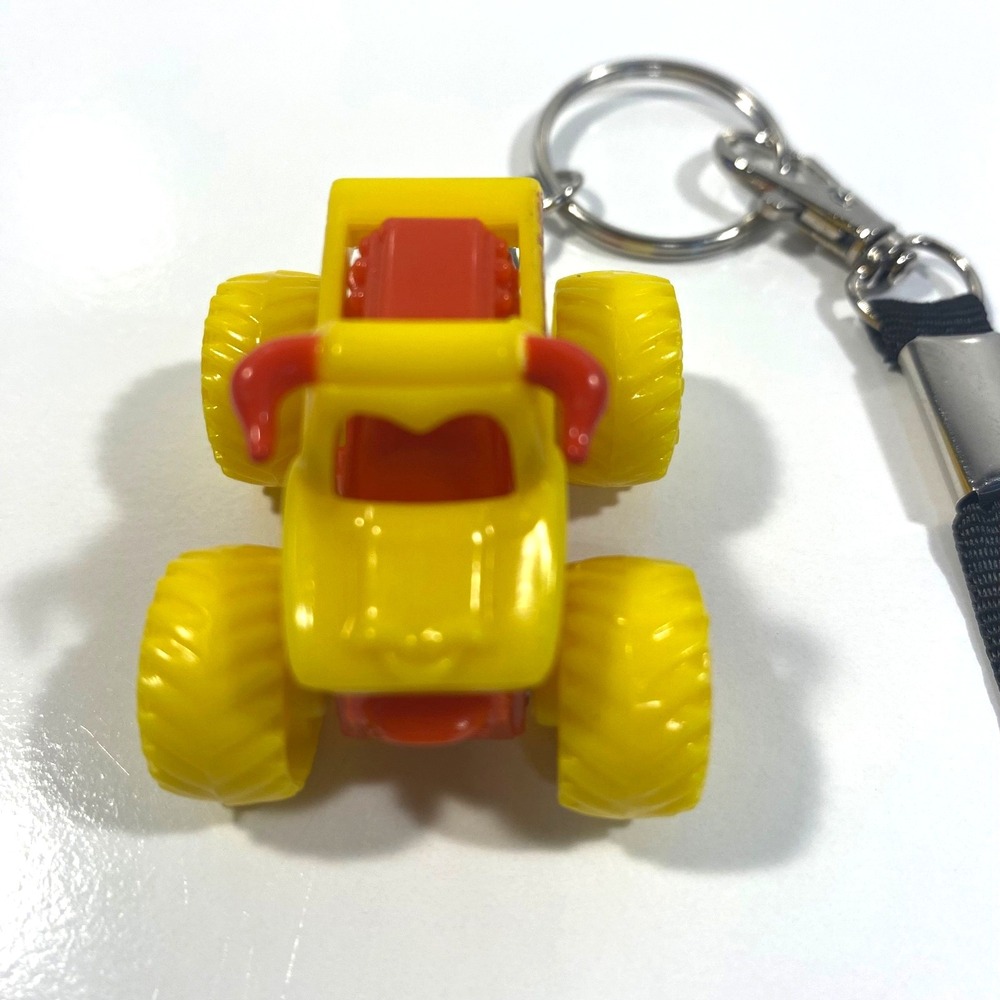 Monster Jam Mini El Toro Loco 1:87 Custom Keychain Lanyard Yellow Tires